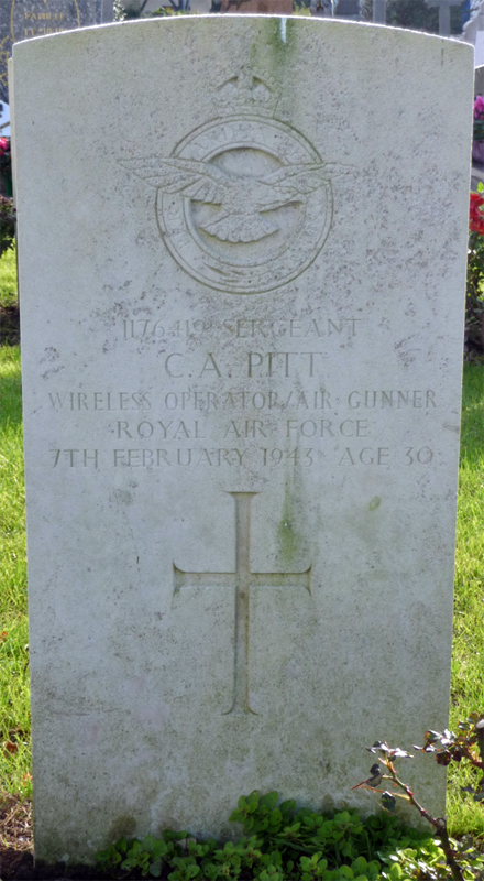 Sgt Charles Arthur Pitt<br/><br /><br />died February 7th, 1943
